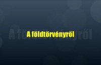 A földtörvényről